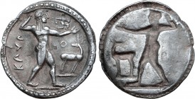 Bruttium, Kaulonia AR Stater.