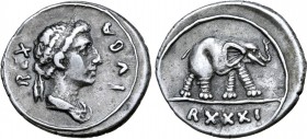 Kingdom of Mauretania, Juba II AR Denarius.