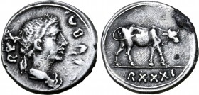 Kingdom of Mauretania, Juba II AR Denarius.