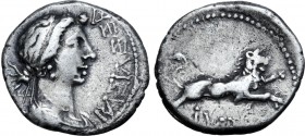 Kingdom of Mauretania, Cleopatra Selene AR Denarius.