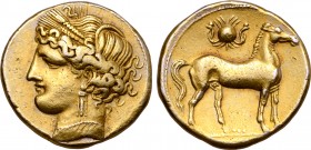 North Africa, Carthage EL 1½ Shekels - Tridrachm.