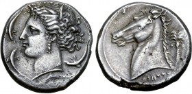 Sicily, Siculo-Punic AR Tetradrachm.