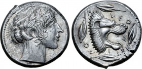 Sicily, Leontinoi AR Tetradrachm.