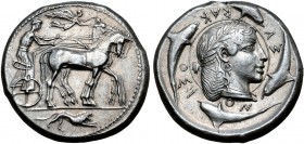 Sicily, Syracuse AR Tetradrachm.