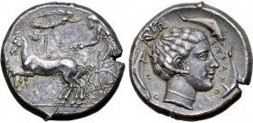 Sicily, Syracuse AR Tetradrachm.