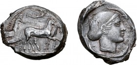 Sicily, Syracuse AR Tetradrachm.