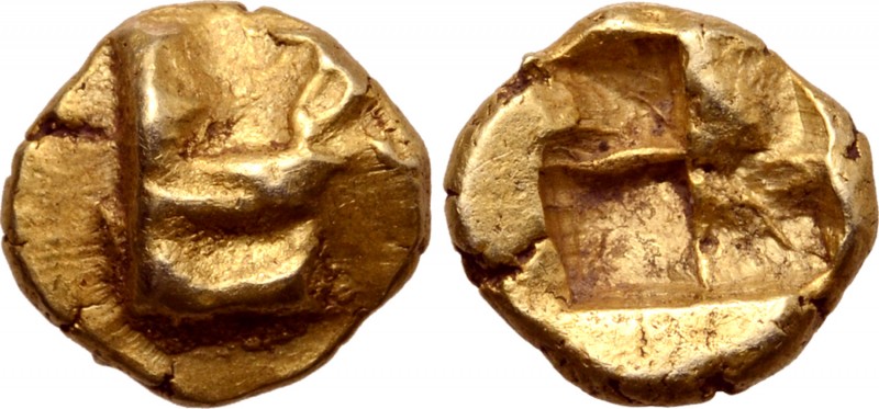 Ionia, uncertain mint EL Myshemihekte - 1/24 Stater. Circa 600-550 BC. Raised ov...