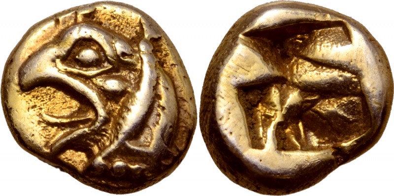 Ionia, Phokaia EL Myshemihekte - 1/24 Stater. Circa 560-545 BC. Head of a griffi...