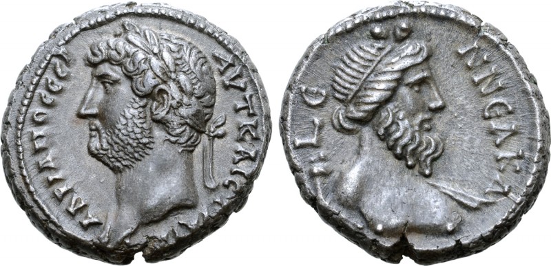 Hadrian BI Tetradrachm of Alexandria, Egypt. AD 117-138. RY 19 = AD 134/5. AVT K...