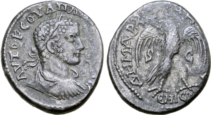 Uranius Antoninus BI Tetradrachm of Emesa, Seleucis and Pieria. AD 253-254. AVTO...