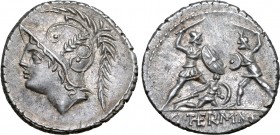 Q. Minucius Thermus M. f. AR Denarius.