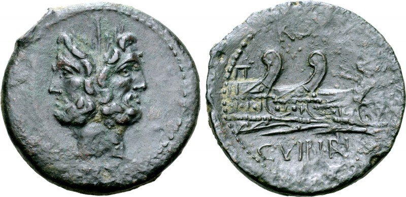 C. Vibius C.f. Pansa Æ As. Rome, 90 BC. Laureate head of bearded Janus; I (mark ...