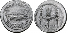 Marc Antony Legionary AR Denarius.