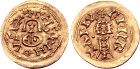 Visigothic Kingdom of Spain, Chindaswinth AV Tremissis.