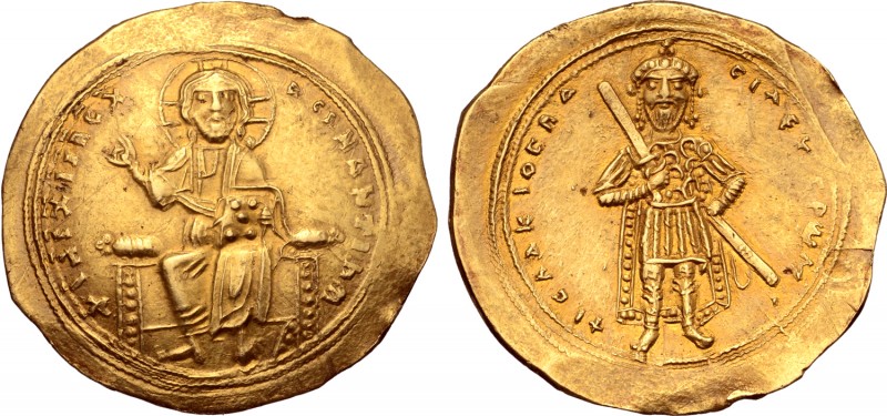 Isaac I Comnenus AV Histamenon Nomisma. Constantinople, AD 1057-1059. + IhS XIS ...