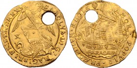 Great Britain, Charles I AV Angel - 10 Shillings.