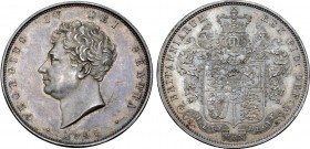 Great Britain, George IV AR Proof 1/2 Crown.