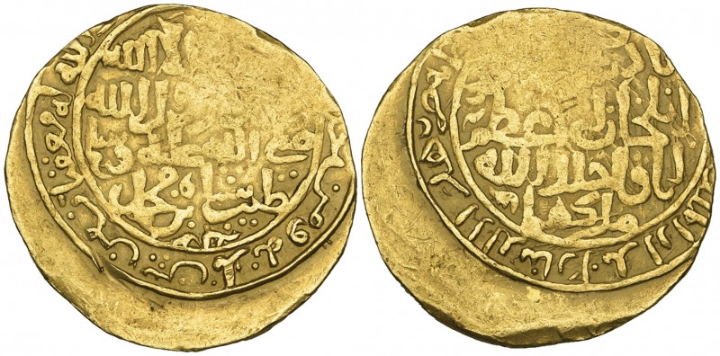 FADLUYID ATABEGS OF SHABANKARA, JALAL-AL-DIN TAYYIBSHAH (c. 662-680h). Dinar, Ay...