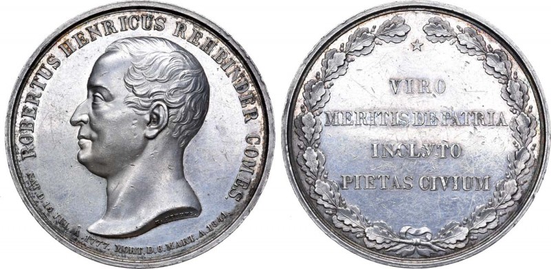 Медаль 1841 года. В память графа Роберта Ивановича Ребиндера. Medal 1841

 Сер...