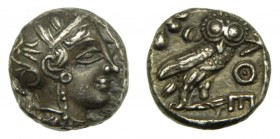 Ática - Atenas (449-413 aC). Tetradracma. Cabeza de Atenas de arte arcaico. S. 2526. 17,2 g. Ar.
ebc