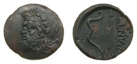 Crimea - Panticapeo (340-325 aC). AE 28. Cabeza de Pan y arco sobre flecha. S no. 10,7 g.
ebc