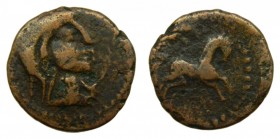 África - Salviana (Saldae, Numidia) (Siglo II-I aC). AE20. S 6626. 4,3 g. Rara. 
BC/BC+