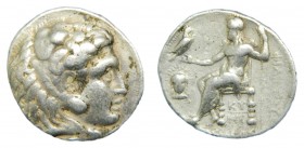 Macedonia - A nombre de Filipo III (323-317 aC hasta 290 aC). Tetradracma. Babilonia. S no. Cabeza de Helios en campo. 17,1 g. Ar.
mbc-/bc+