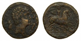 HISPANIA ANTIGUA Iberia - Arketurki (Cataluña) (siglos II-I aC). As. ACIP 1286. 16,60 g.
mbc-