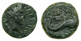 HISPANIA ANTIGUA Iberia - Carteia (San Roque, Cádiz) (siglo I aC). Cuadrante. ACIP 2609. 4,3 g.
mbc-