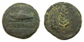 HISPANIA ANTIGUA Iberia - Ilipense (Alcalá del Rio, Sevilla) (siglo II aC). As. ACIP 2333. 20,0 g.
bc+