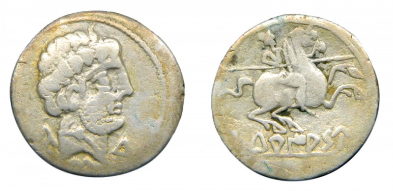 HISPANIA ANTIGUA Iberia - Turiaso (Tarazona) (siglos II-I aC). Denario. ACIP 172...