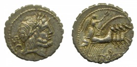 ROMA República - Q. Antonius Balbus (83-82 aC). Denario serratus. (RSC Antonia 1; Sear 279). 3,9 g.
ebc