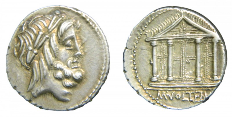 ROMA República - M. Volteius M. (78 aC). Denario (RSC Volteia 1; Sear 312). 3,6 ...