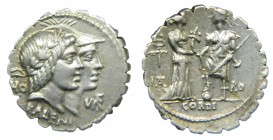 ROMA República - Q. Fufius Calenus y Mucius Cordus (70 aC). Denario serratus. (RSC Fufia 1; Sear 338). Muy Escasa. 4,0 g.
ebc