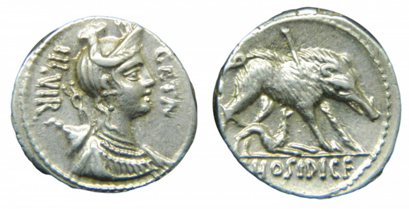 ROMA República - C. Hosidius C. f. Geta (68 aC). Denario (RSC Hosidia 1; Sear 34...