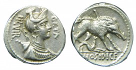 ROMA República - C. Hosidius C. f. Geta (68 aC). Denario (RSC Hosidia 1; Sear 346). 4,0 g.
ebc