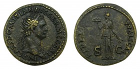 ROMA Imperio - Domiciano (81-96 dC). Dupondio. a/ IMP CAES DOMITIAN AVG GERM COS XI. r/ FIDEI PVBLICAE S C. (RIC 289; Sear 2785). 13,9 g
ebc-