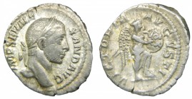 ROMA Imperio - Severo Alejandro (222-235 dC). Denario. a/ IMP SEV ALEXAND AVG. r/ VICTORIA AVGVSTI (RIC 219; Sear 7932). 2,7 g.
mbc/mbc-