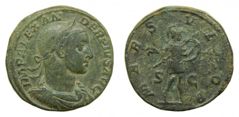 ROMA Imperio - Severo Alejandro (222-235 dC). Sestercio. a/ IMP ALEXANDER PIVS A...