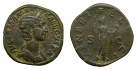 ROMA Imperio - Julia Mamea, madre de Severo Alejandro (222-235 dC) Sestercio. a/ IVLIA MAMAEA AVGVSTA. r/ VENERI FELICI - S C (RIC 694; Sear 8232). 18...
