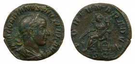 ROMA Imperio - Gordiano III (238-244 dC) Sestercio. a/ IMP GORDIANVS PIVS FEL AVG. r/ FORTVNA REDVX - S C (RIC 331a). 16,5 g.
mbc+