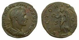 ROMA Imperio - Filipo I (244-249 dC) Sestercio. a/ IMP M IVL PHILIPPVS AVG. r/ VICTORIA AVG - S C. (RIC 192a; Sear 9021). 16,7 g.
mbc+