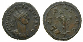 ROMA Imperio - Aureliano (270-275 dC). Antoniniano. Roma. a/ IMP AVRELIANVS AVG. r/ ORIENS AVG. (RIC 62). 4,3 g. 
ebc