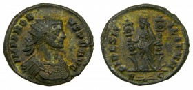 ROMA Imperio - Probo (276-282 dC). Antoniniano. Roma. a/ IMP PROBVS P F AVG. r/ FIDES MILITVM. (RIC 169var). 4,2 g. 
ebc