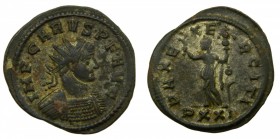 ROMA Imperio - Caro (282-283 dC). Antoniniano. Ticinum. a/ IMP CARVS P F AVG. r/ PAX EXERCITI (RIC 75). 3,3 g. 
mbc+