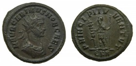 ROMA Imperio - Carino, césar de Caro (282-283 dC). Antoniniano. Roma. a/ IMP CARVS P F AVG. r/ PRINCIPI IVVENTUT (RIC 158). 4,0 g. 
mbc+