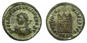 ROMA Imperio - Licinio hijo, césar de Licinio (317-324 dC). Follis. Heraclea. a/ D N VAL LICIN LICINIVS NOB C. r/ PROVIDENTIAE CAESS (RIC 45, pero no ...