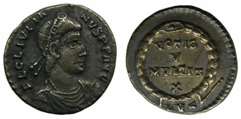 ROMA Imperio - Juliano II (360-363 dC). Silicua. Lugdunum. a/ FL CL IVLIANVS P F...