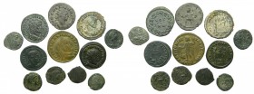 lotes - Bajo Imperio Romano. Lote de 12 monedas de bronce a identificar.
BC a EBC