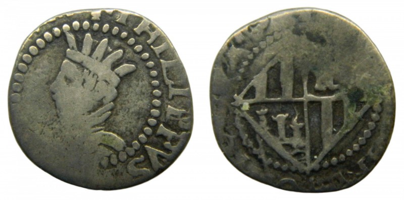 Carlos II (1665-1700). S/F. 1/2 Real. Mallorca. Busto a la izquierda. (Cal.806)....